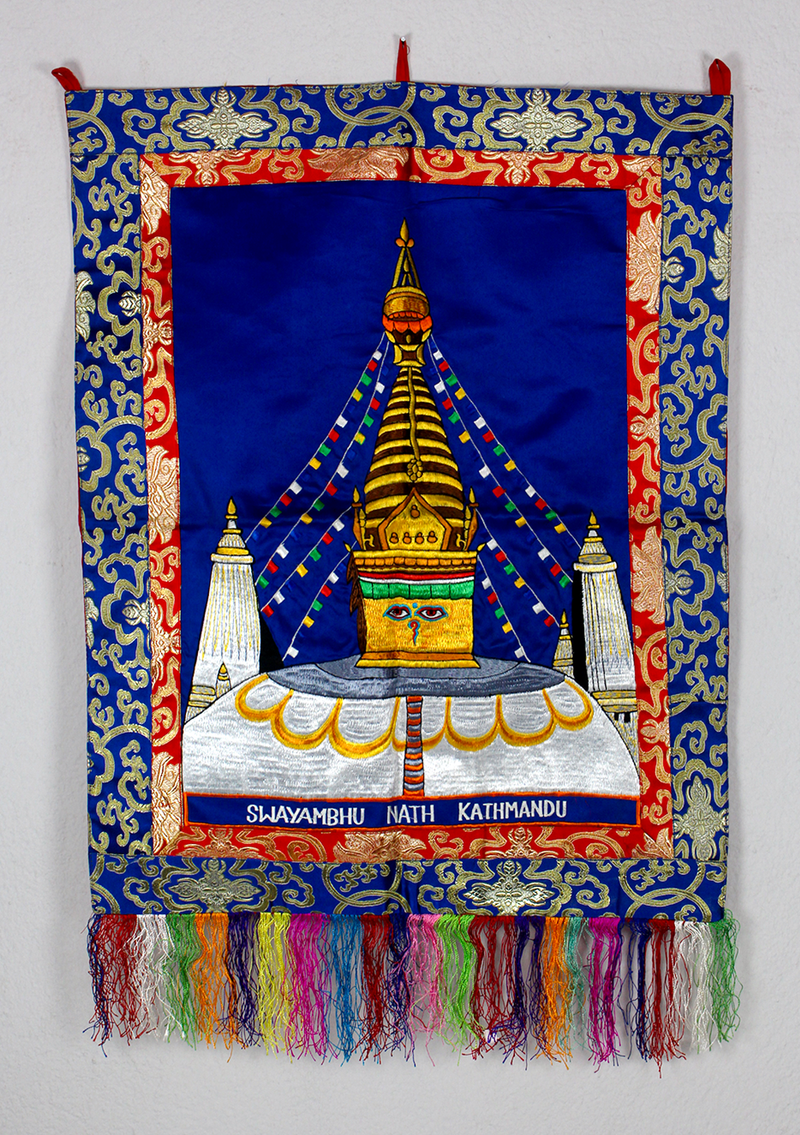 Swoyambhunath  Embrodiery Brocade Wall Hanging