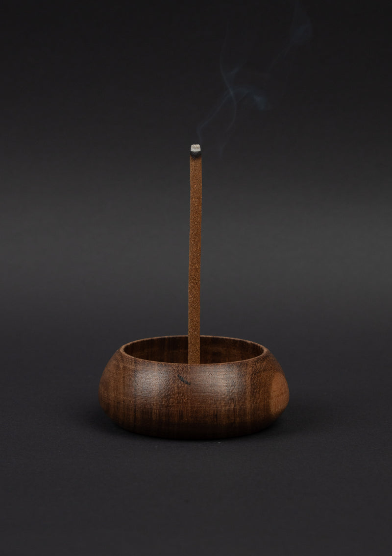 Handcrafted Wooden Circular Stick Incense Burner