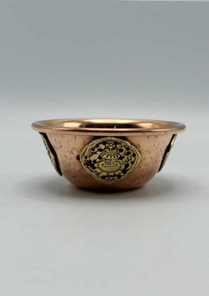 Set of Seven Eight Auspicious Tibetan Offering Bowl 4" - Large