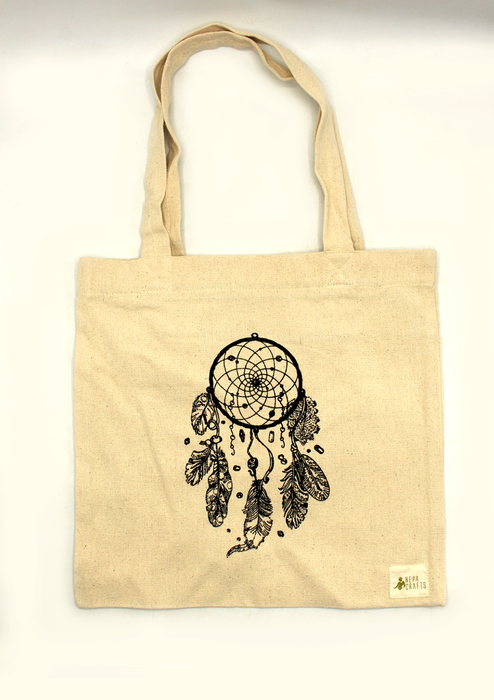 Cotton Dream Catcher Printed Tote Bag