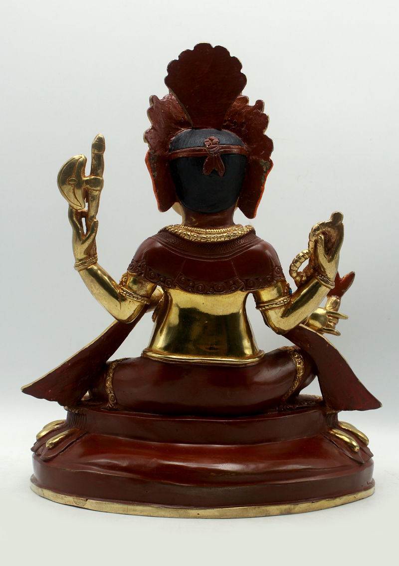 Ganesha 24 KG Gold Copper Statue 12"H SHREE GANESH