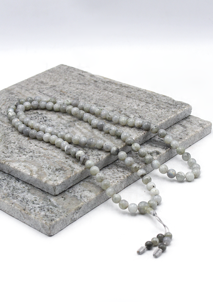 Labradorite Beads Tibetan Meditation Prayer Mala
