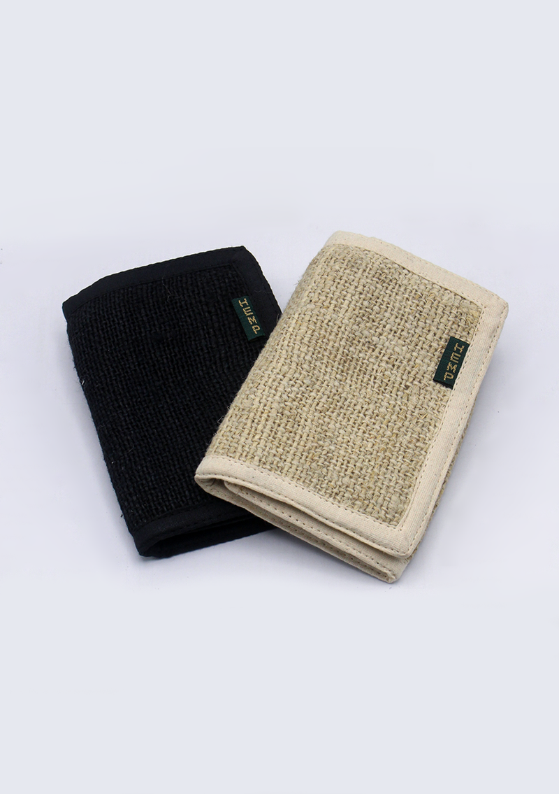 Unisex Tri Fold Hemp Wallets