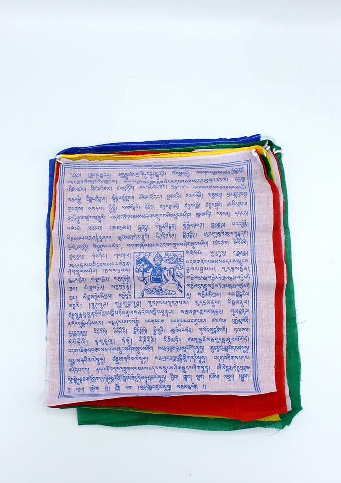 Tibetan Deities   Cotton Prayer Flags Single Roll