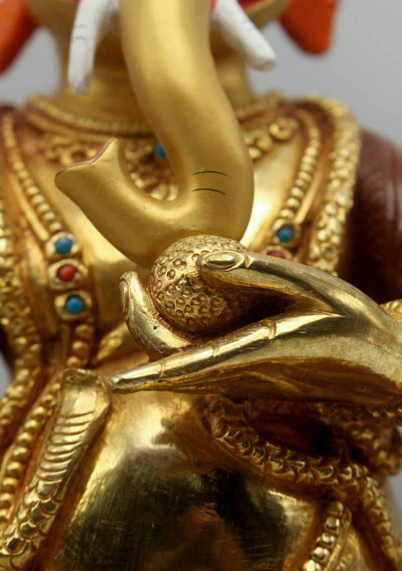Ganesha 24 KG Gold Copper Statue 12"H SHREE GANESH