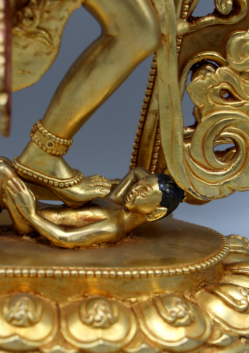 Kurukulla 24 K Gold Copper Statue 14" H