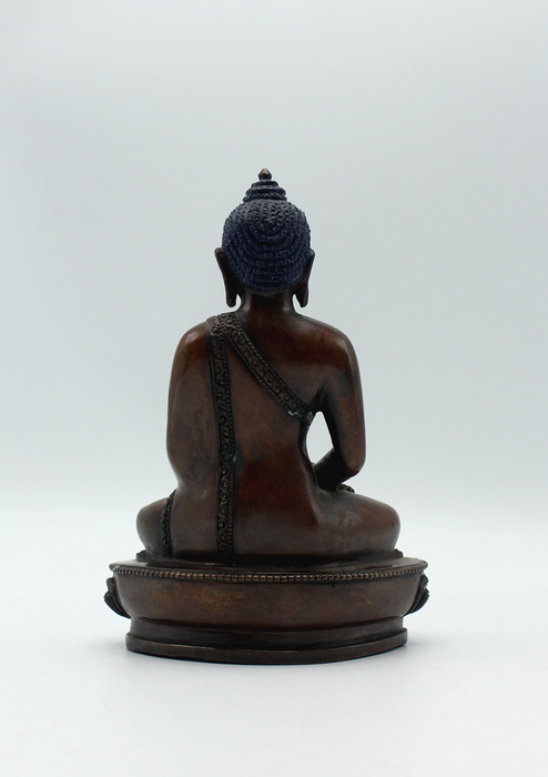 Copper Oxidized Amitabha Buddha Statue