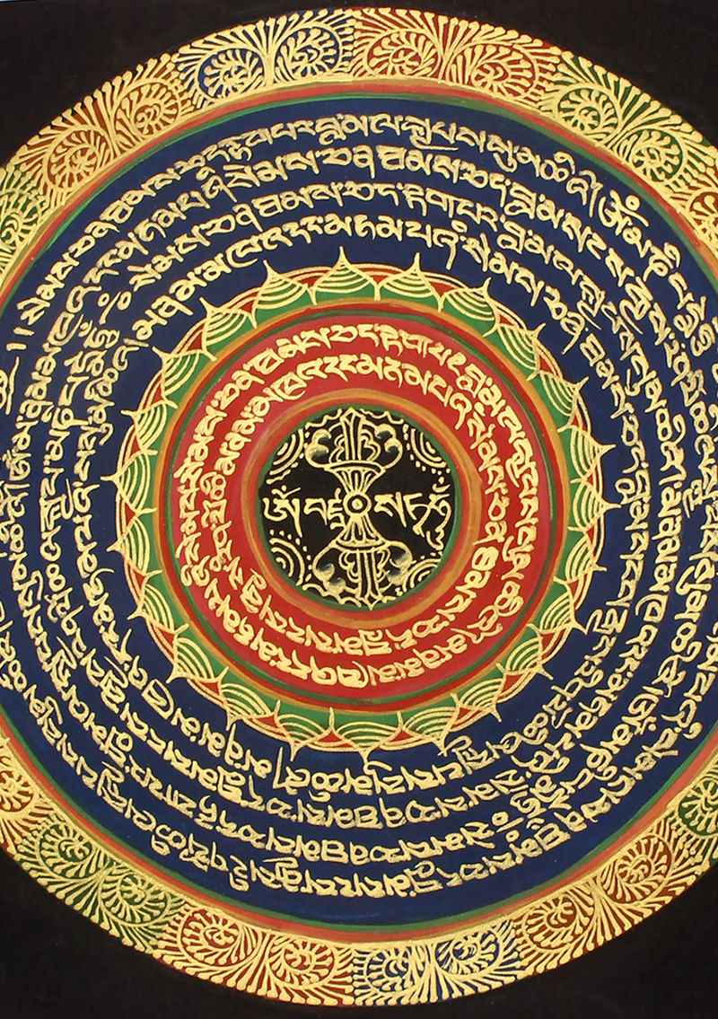 Dorjee Om Mani Thangka Painting