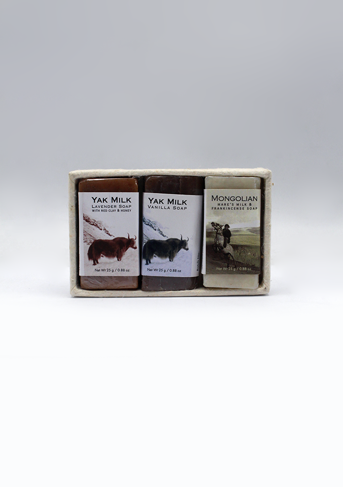 Wild Ware Yak Milk, Vanilla Soap and  Frankincense Mini Soap Set Of 3