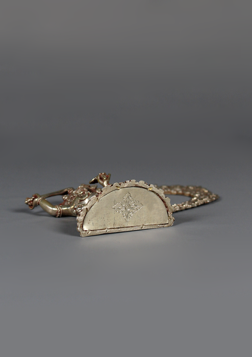 Sterling Silver 925  Khadga Pani Mahankal Statue 9 cm