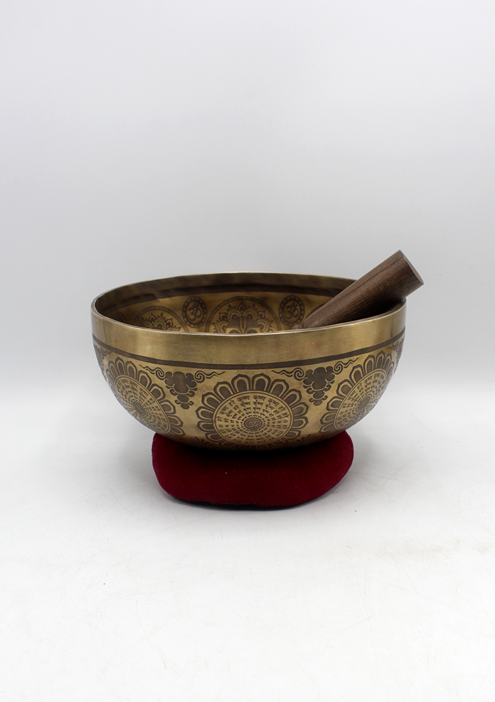 Hare Krishna Radha  Singing Bowl 8"