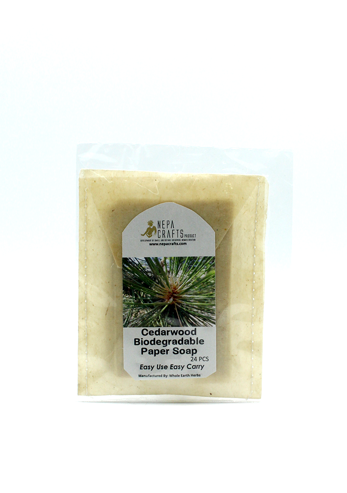 Cedarwood Biodegradable Paper Soap