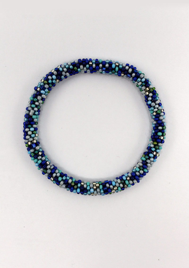 Blue Roll on Beads Barcelona Arts Bracelet