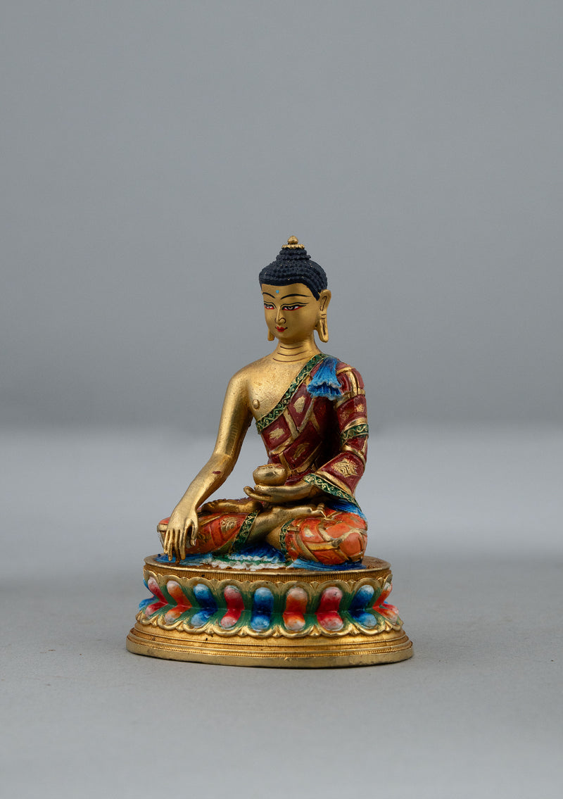 Handpainted Shakyamuni Buddha Statue 4" H