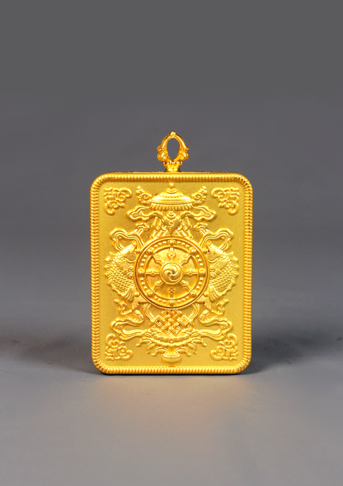 Guru Rinpoche Thangka Amulet Pendant