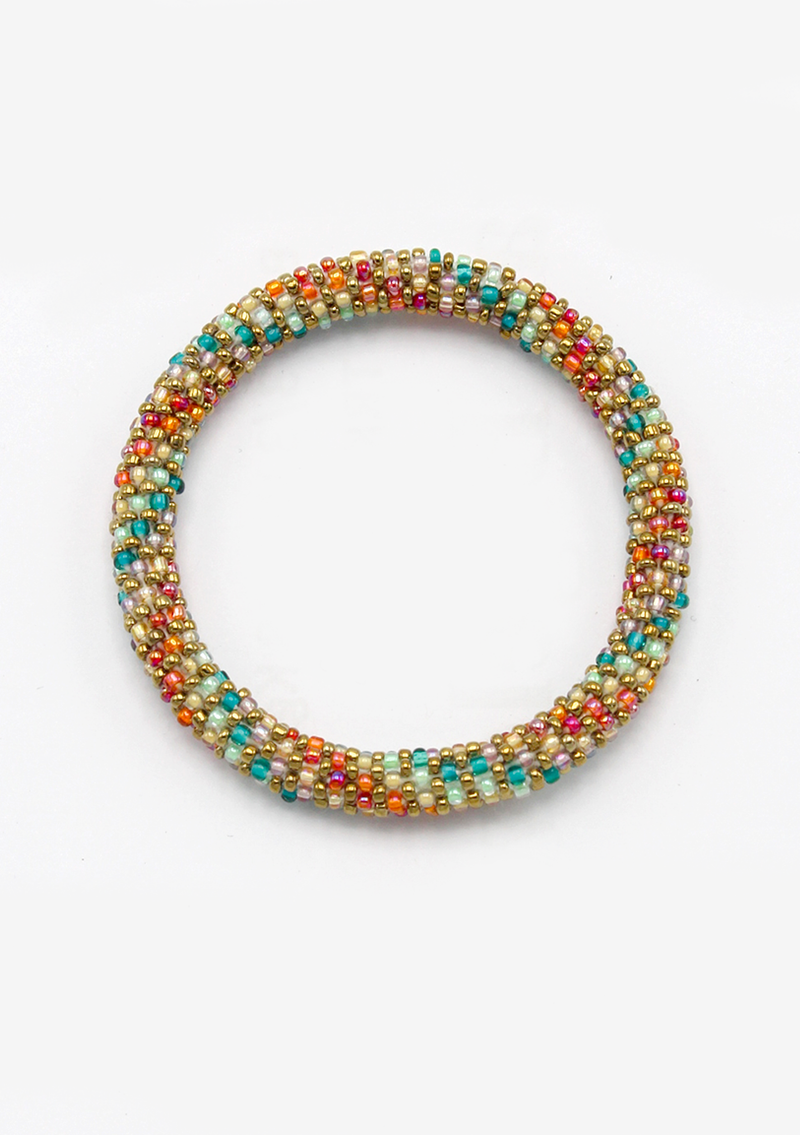 Roll on Beads Tazania Green Bracelet - NEW BATCH
