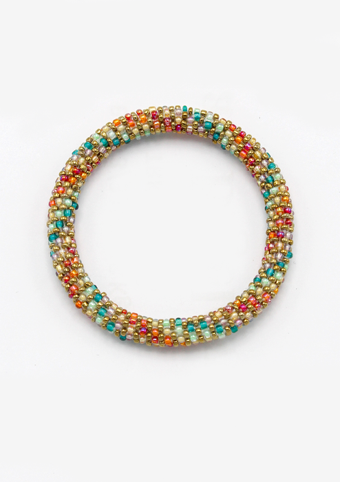 Roll on Beads Tazania Green Bracelet - NEW BATCH