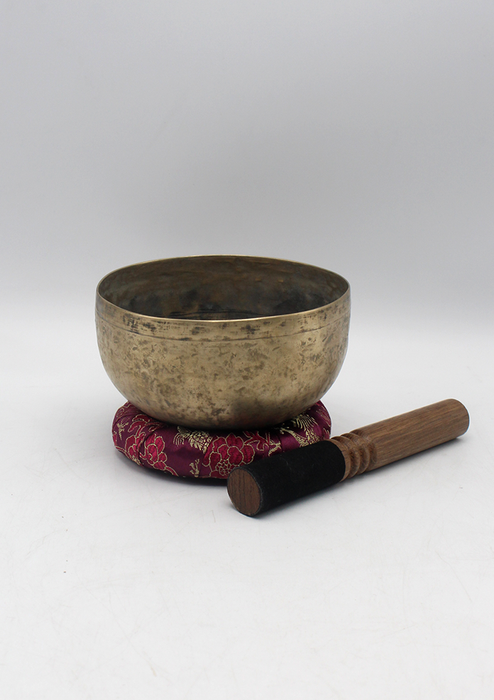 Tibetaanse Zingende Kom Set, Meditatie Zingende Kom, Diameter 8.6 cm, Met de Hand Tibetaanse Zingende Kom Set, Meditatie Zingende Kom, Diameter 8.6 cm, Met de Hand