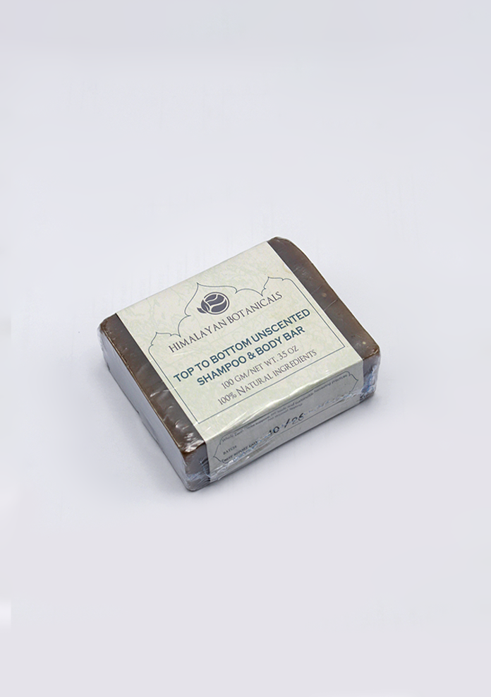 Himalayan Botanicals Top to Bottom Unscented Shampoo & Body Bar Soap