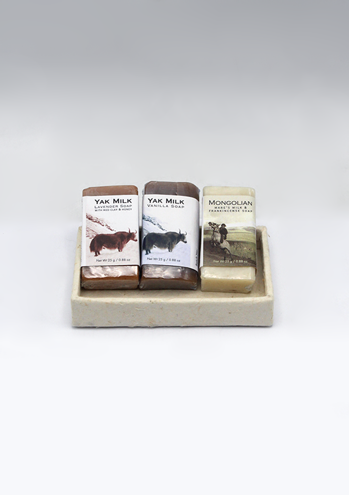 Wild Ware Yak Milk, Vanilla Soap and  Frankincense Mini Soap Set Of 3