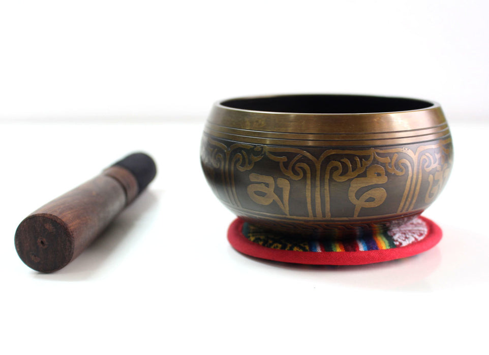 Endless Knot Etched Singing Bowls