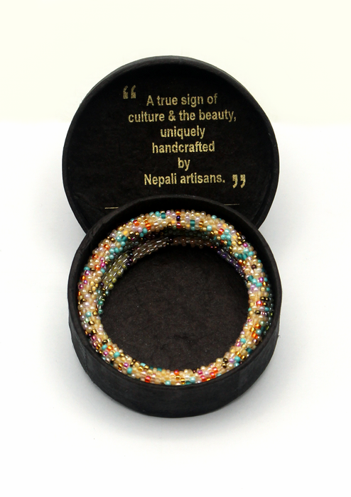 Pumori Roll Beads Bracelet Gift Set of 3 in Eco-Friendly  Jewelry Box