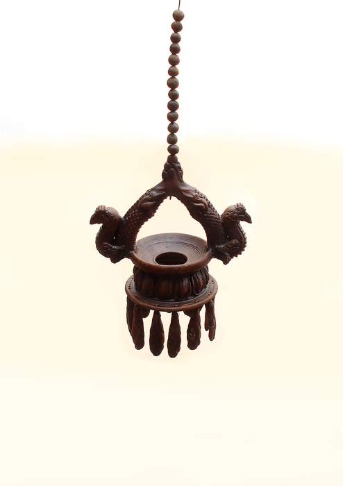 Handcrafted Hanging Ceramic Bhaktapur Clay Oil Lamp