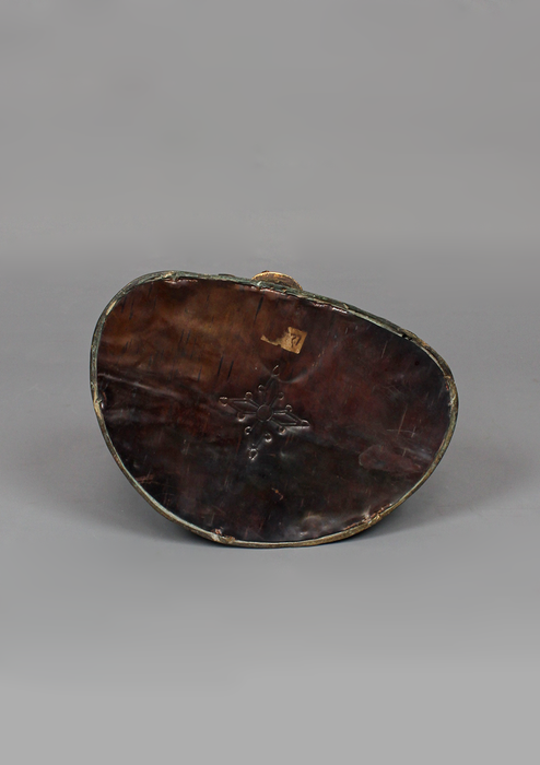 Antique Style Copper Green Tara Statue 9.5" H