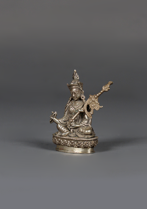 Sterling Silver 925  Guru Rinpoche Statue 5.5 cm H