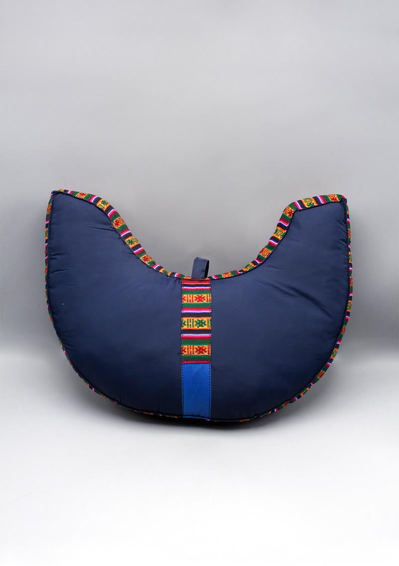 Gheri Border Crescent Comfort Meditation Cushion