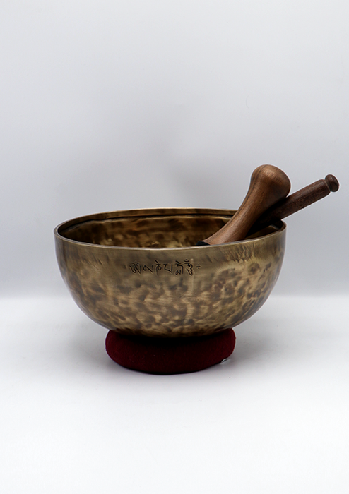 Hand Hammered Tibetan Full Moon Singing Bowl 9.5" - 10"