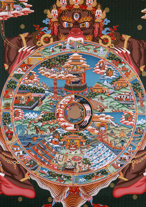 Wheel of Life Thangka Painting Masterarts