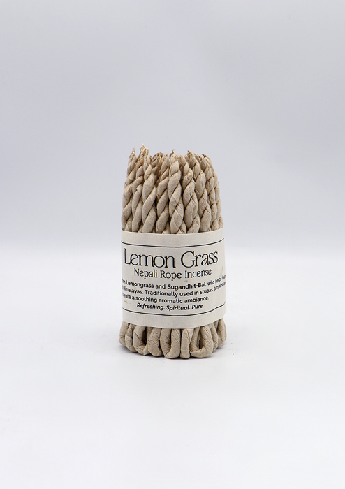 Handcrafted Artisanal Lemon Grass Nepali Rope Incense