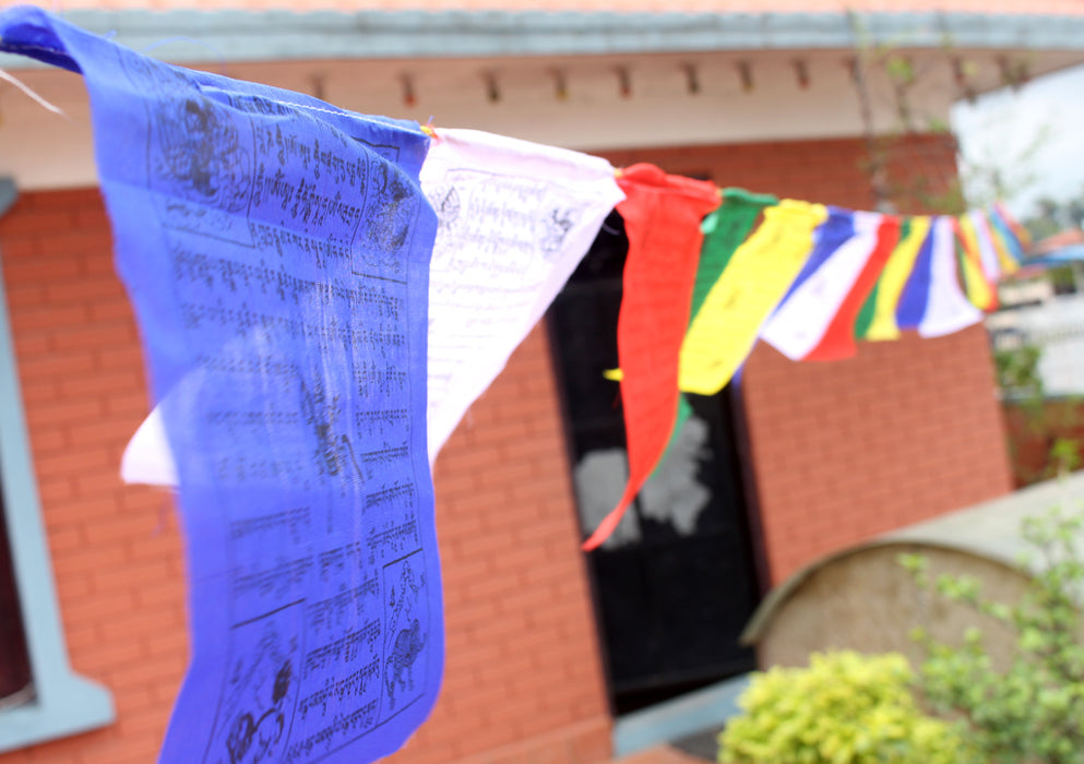 Outdoor  Tibetan Windhorse Prayer Flags