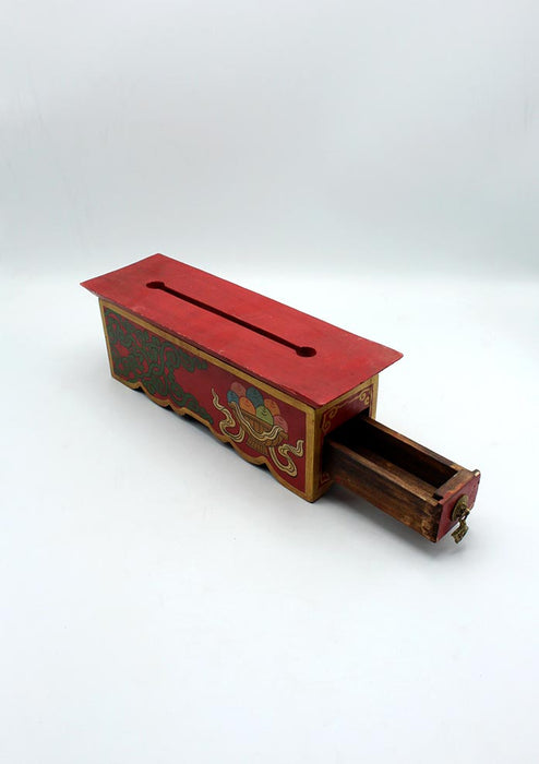 Endless Knot Painted Wooden Incense Burner Box