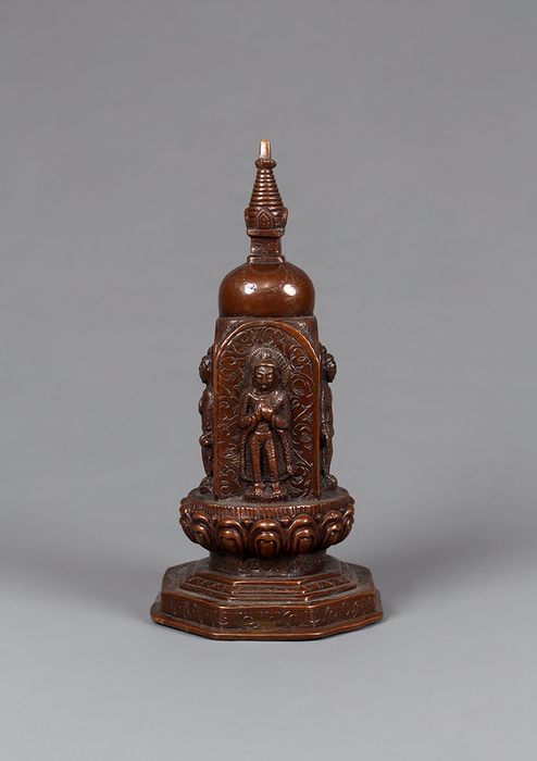 Copper Chiba: Dyo  Mini Buddha Stupa (Chiba Stupa) 6"H