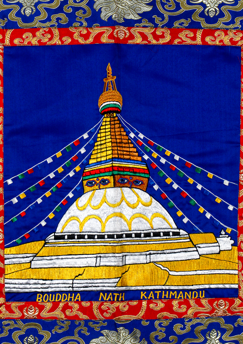 Bouddha Nath Brocade Embroidery Wall Hanging (Large)