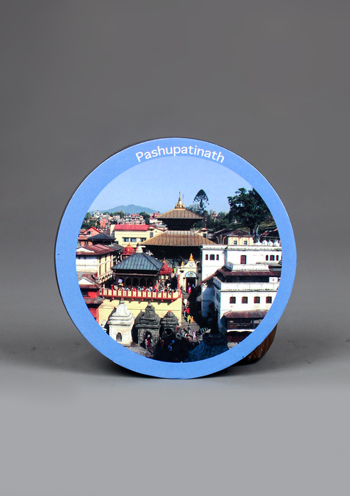 Pashupatinath Round Fridge Magnet