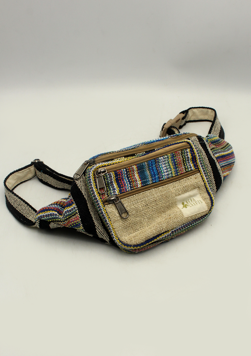 Natural Hemp Fanny Pack, Hemp Waist Utility Belt