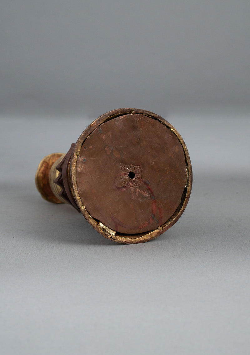 Partly Gold Plated Tibetan Chorten 7.5" H