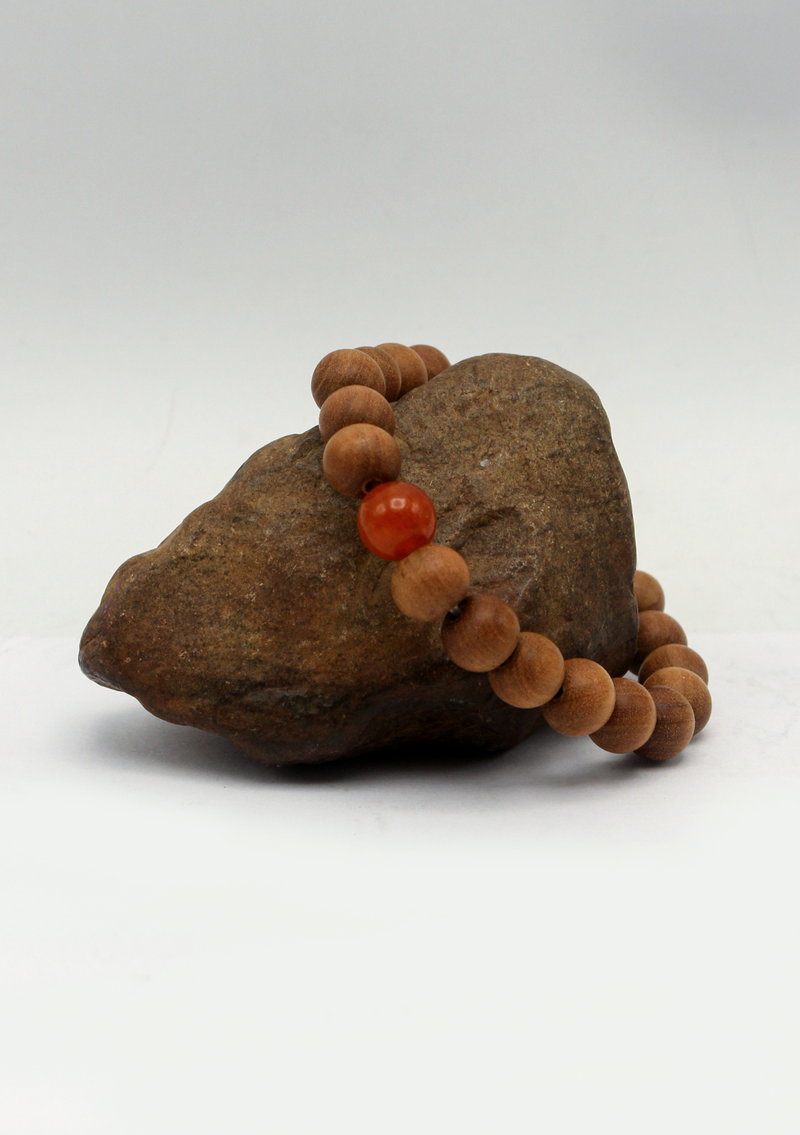 Seven Chakra Sandalwood Mala Bracelet