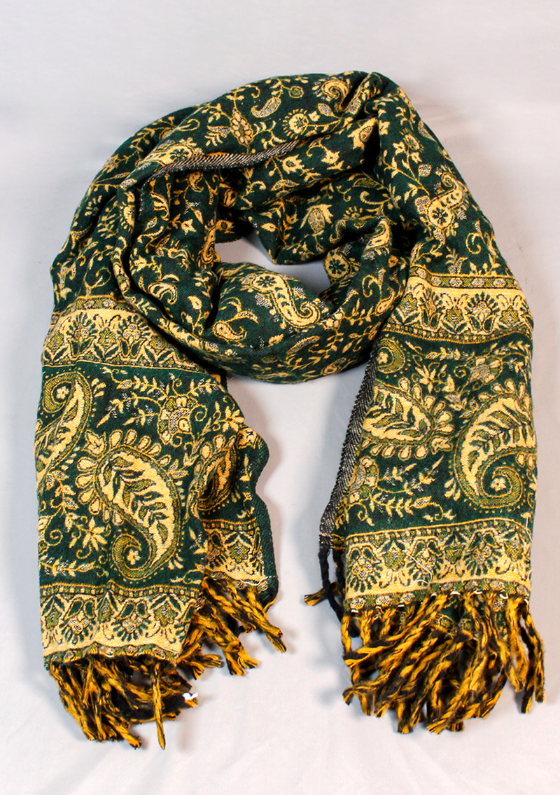 Handloomed Mayur Pattern Woolen Shawl