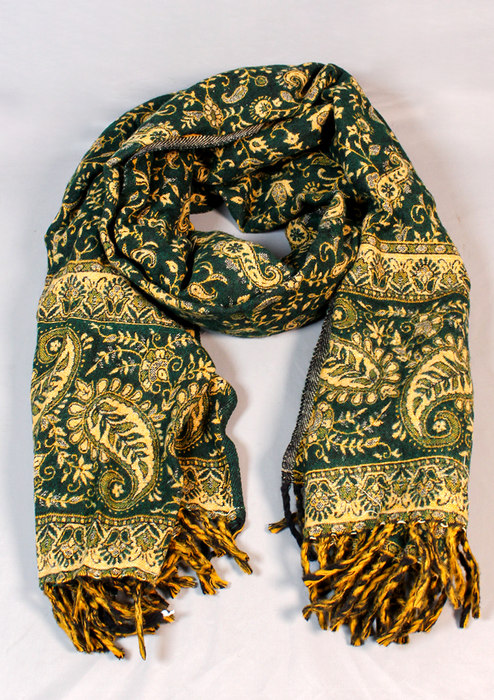 Handloomed Mayur Pattern Woolen Shawl