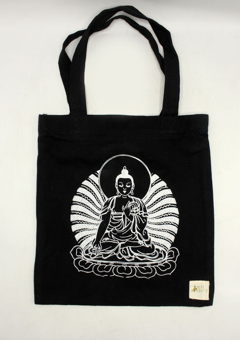 Cotton Buddha Printed Tote Bag