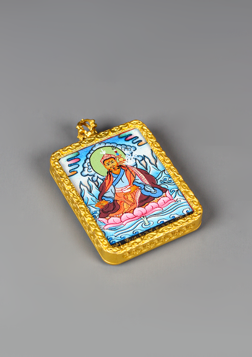 Guru Rinpoche Thangka Amulet Pendant