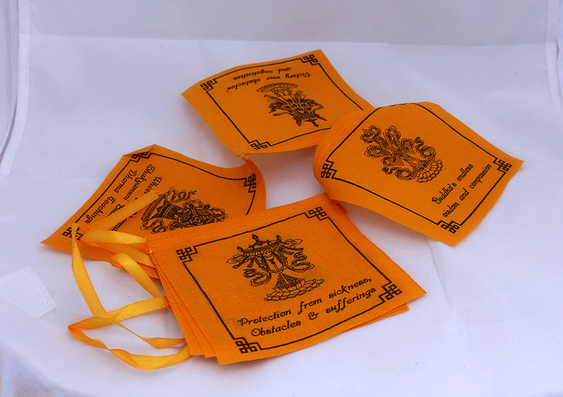 Eight Auspicious Symbol Prayer Flags