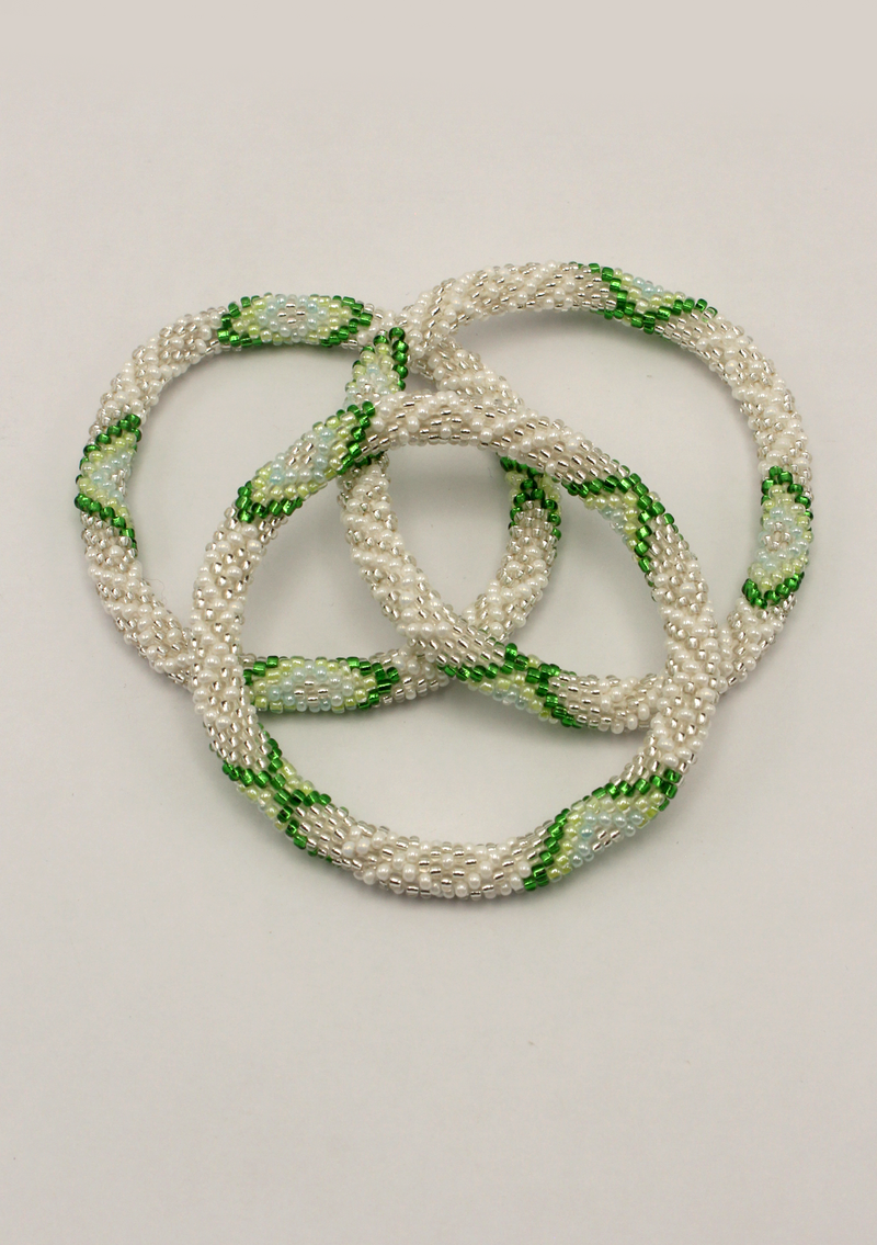 Parrot Stripe Roll on  Beads Bracelet