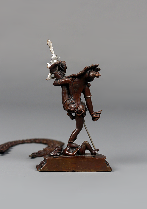 Copper Akash Yogini Statue 3.75"