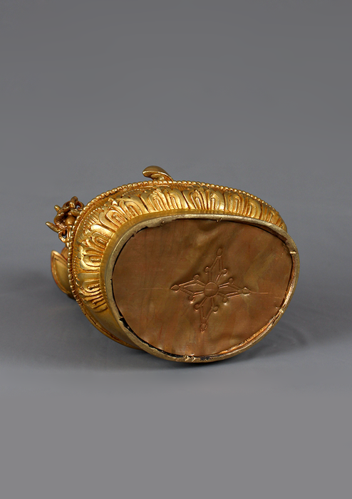 Guru Padmasambhava  Gold Gilded 24K  Rinpoche Statue 9" H