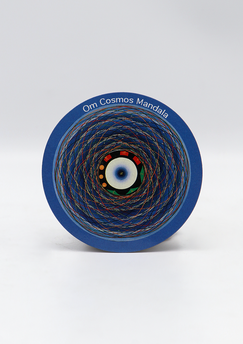 Om Cosmos Mandala Round Fridge Magnet